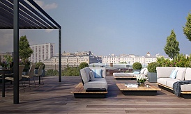 Пентхаус с террасой в ЖК «Roza Rossa», Зубовская ул., д. 7, стр. 1, 330.6 кв.м. 