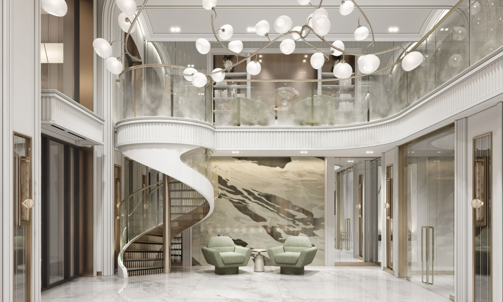 Пентхаус, Лот №206431, Клубный дом на Остоженке «Обыденский №1», Москва, ЦАО, Остоженка, м. Кропоткинская, 3-й Обыденский переулок