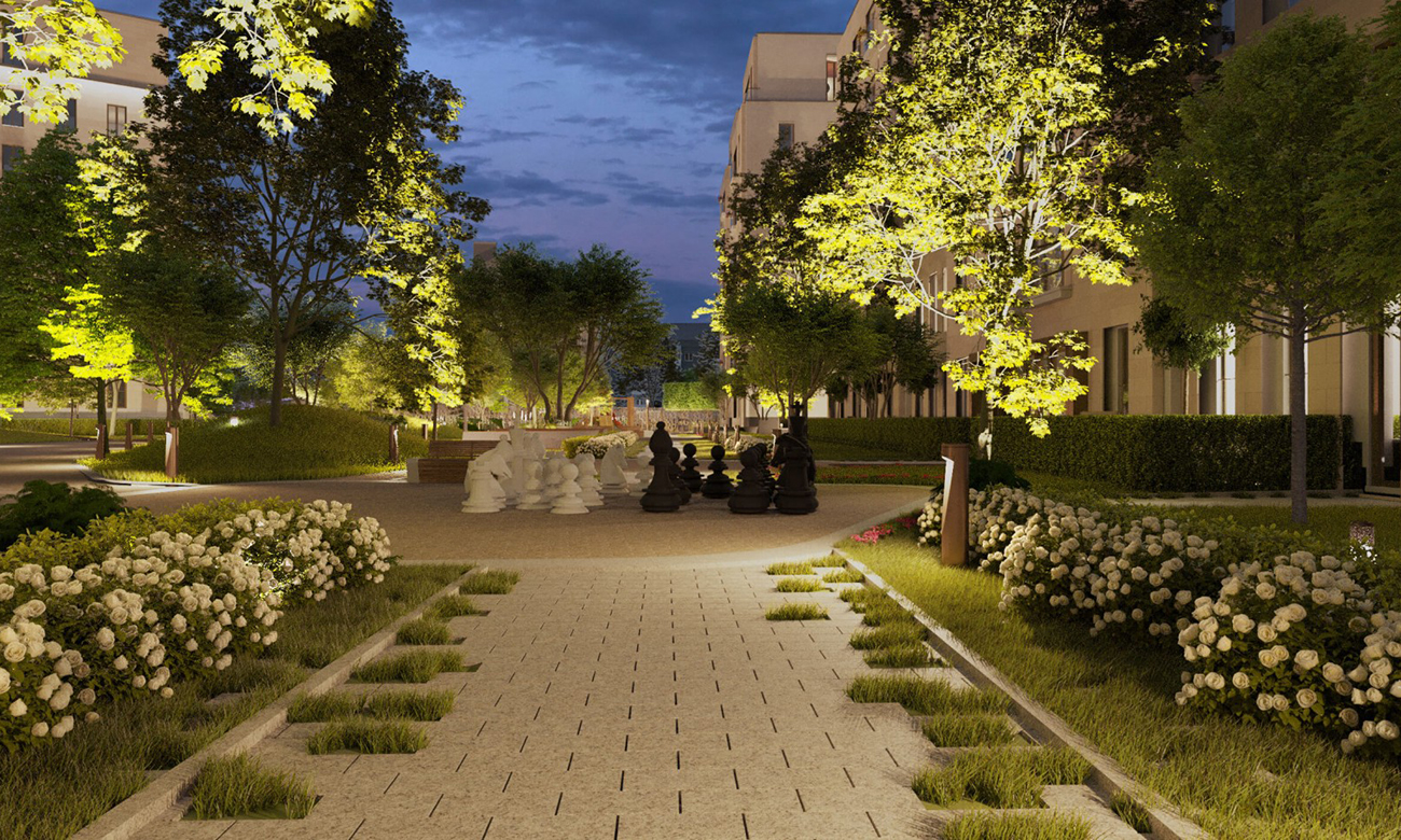 Пентхаус с террасами в комплексе элитных особняков «Полянка 44», Б. Полянка, 44, Корпус Камелия, 299 кв. м