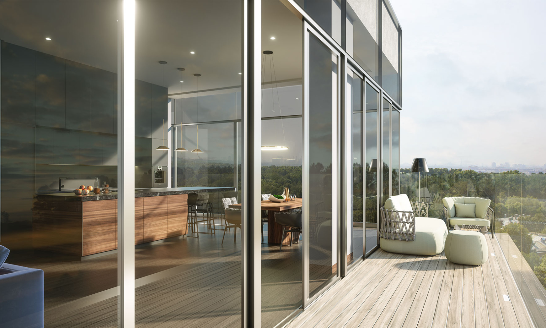 Пентхаус c терассой в ЖК «Вишнёвый сад», Мосфильмовская ул., д. 1, Корпус D, 233 кв. м