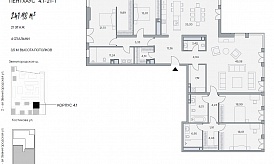 Пентхаус в ЖК «Lucky» («Лаки»), ул. 2-я Звенигородская, 12, 248 кв. м, №4.1-21-1