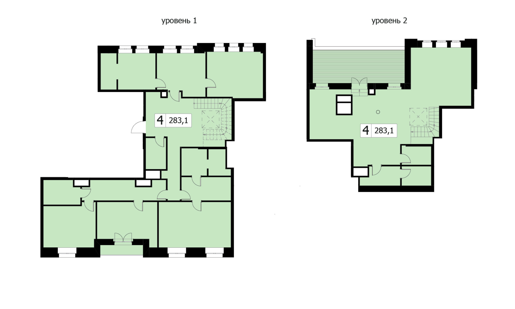 Пентхаус двухуровневый с террасой, Клубный дом «Чистые пруды», Потаповский пер., 5, стр. 4, 281 кв.м