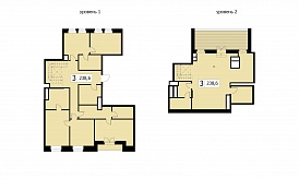 Пентхаус двухуровневый с террасой, Клубный дом «Чистые пруды», Потаповский пер., 5, стр. 4, 237 кв.м