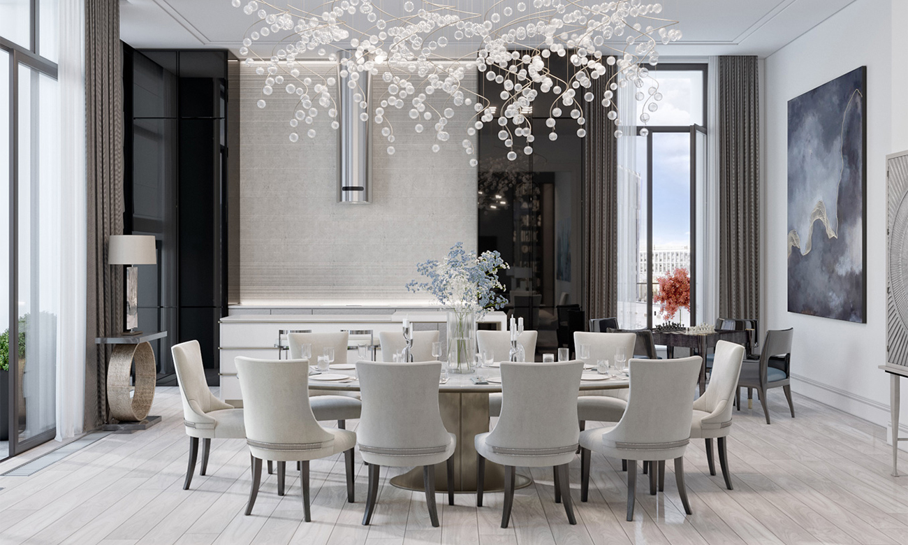 Пентхаус с террасами в комплексе элитных особняков «Полянка 44», Б. Полянка, 44, Корпус Камелия, 261,8 кв. м