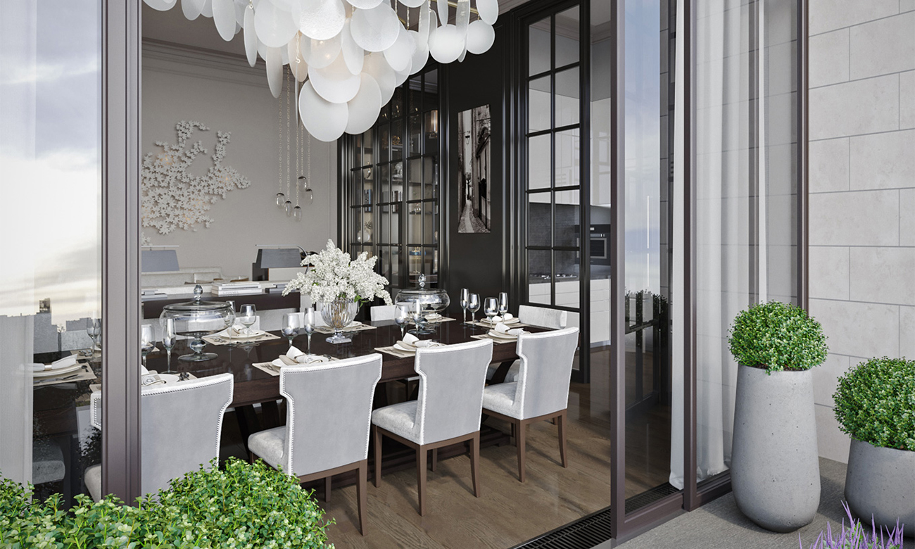 Пентхаус с террасами в комплексе элитных особняков «Полянка 44», Б. Полянка, 44, Корпус Камелия, 261,8 кв. м