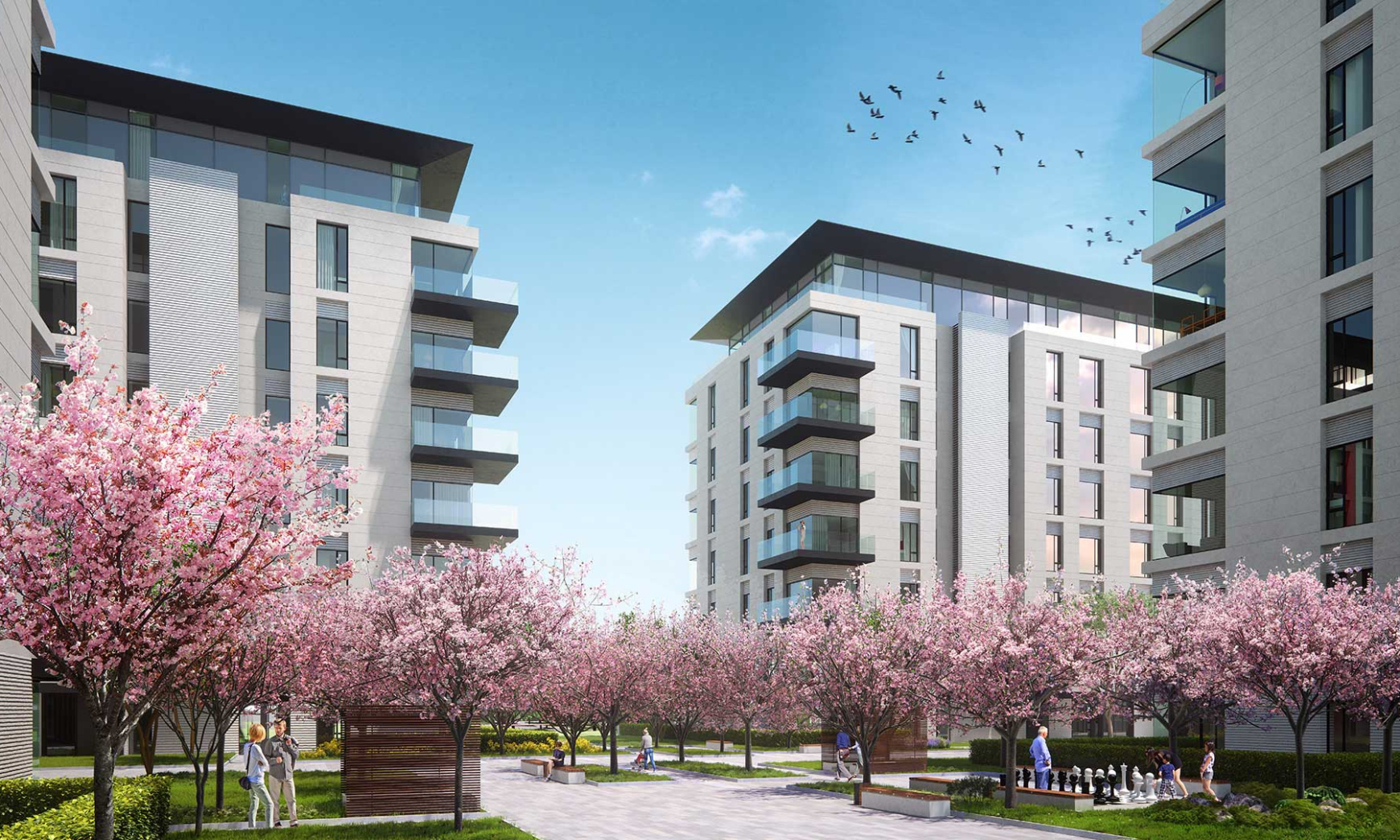 Пентхаус c терассой в ЖК «Вишнёвый сад», Мосфильмовская ул., д. 1, Корпус D, 233 кв. м