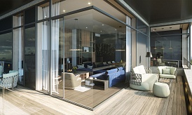 Пентхаус c терассой в ЖК «Вишнёвый сад», Мосфильмовская ул., д. 1, Корпус D, 233 кв. м