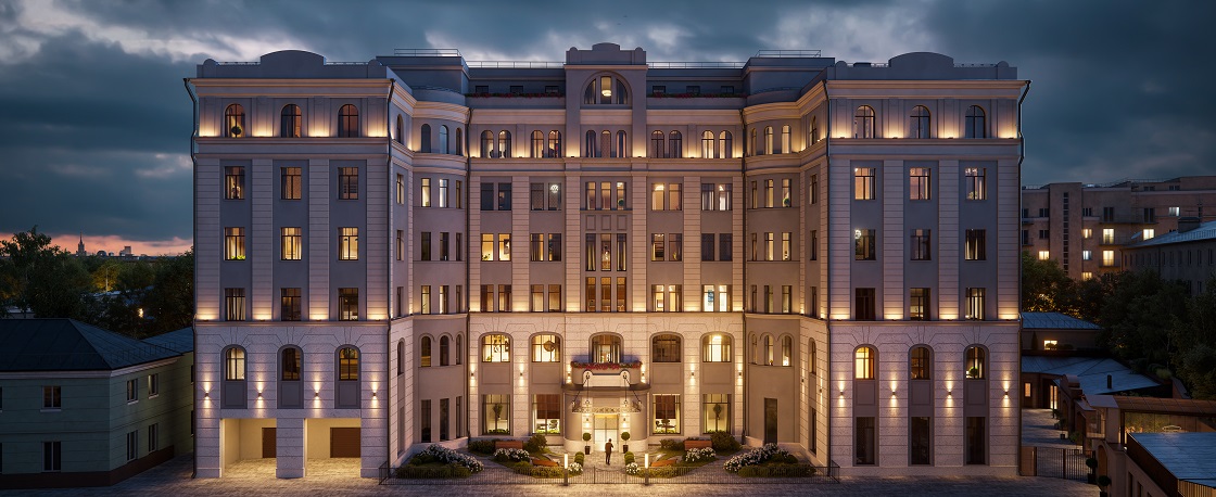 Пентхаус двухуровневый с террасой, Клубный дом «Чистые пруды», Потаповский пер., 5, стр. 4, 237 кв.м