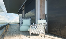 Пентхаус c терассой в ЖК «Вишнёвый сад», Мосфильмовская ул., д. 1, Корпус D, 233 кв. м