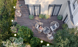 Пентхаус, Лот №206430, Клубный дом на Остоженке «Обыденский №1», Москва, ЦАО, Остоженка, м. Кропоткинская, 3-й Обыденский переулок