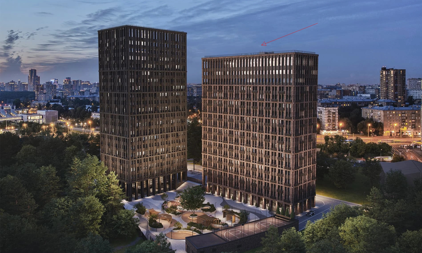 Двухуровневый пентхаус №243, Комплекс апартаментов «BAIRES», 103.1 кв.м.