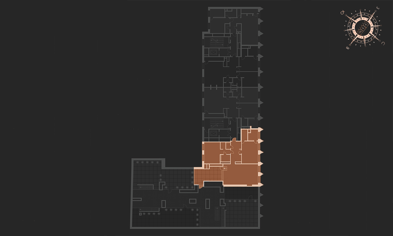 Двухуровневый пентхаус с террасой в ЖК «Большая Дмитровка IX, ул. Б. Дмитровка, 9, 159,93 кв.м.