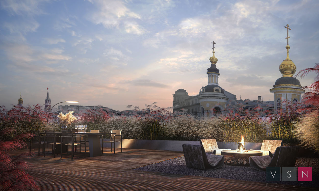 Двухуровненвый пентхаус, ул. Солянка, д.7, ЖК «Дом с Атлантами», 330.6 кв.м