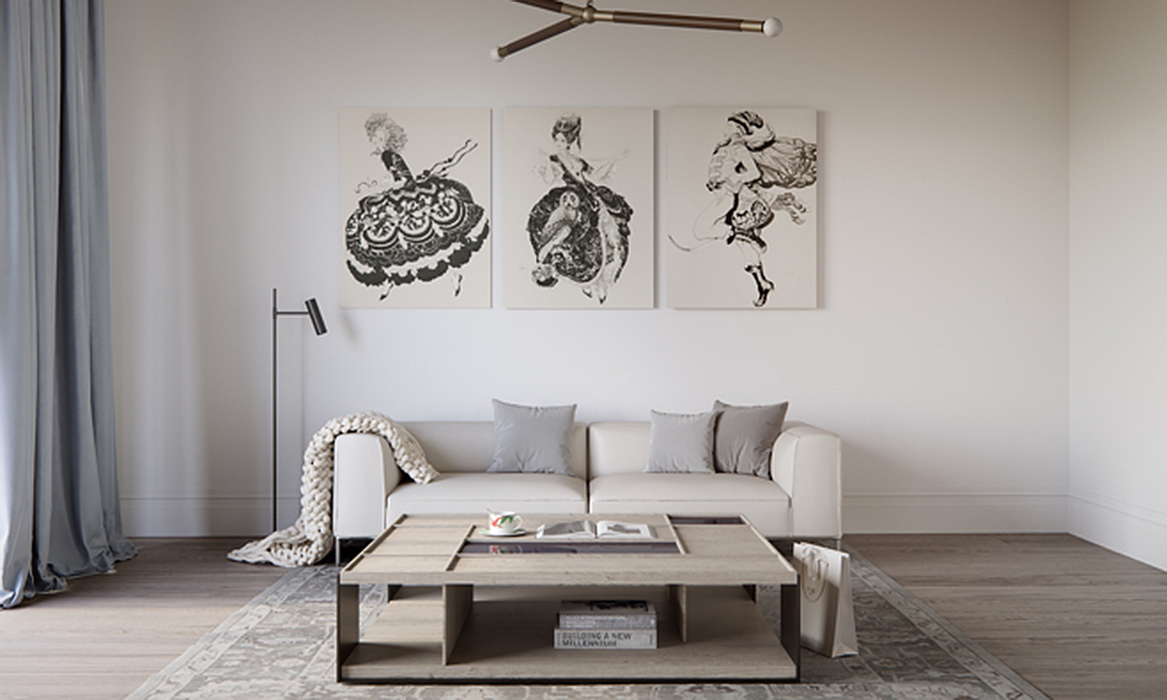 Двухуровневый пентхаус с террасой в ЖК «Большая Дмитровка IX, ул. Б. Дмитровка, 9, 159,93 кв.м.